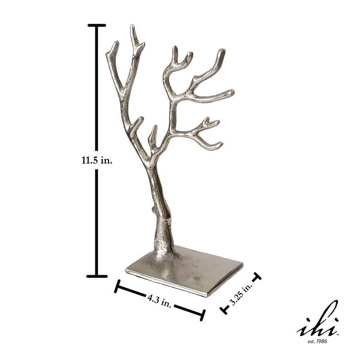 India Handicrafts Inc - Wholesale Jewelry Stand & Display - Textured Tree Jewelry Holder, Small4