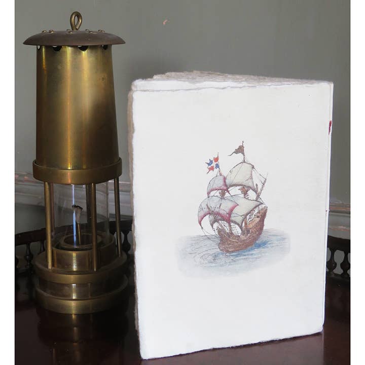 Epigram - Wholesale Notitieboekje - Windroos en zeecompass parchemijnotitieboek3