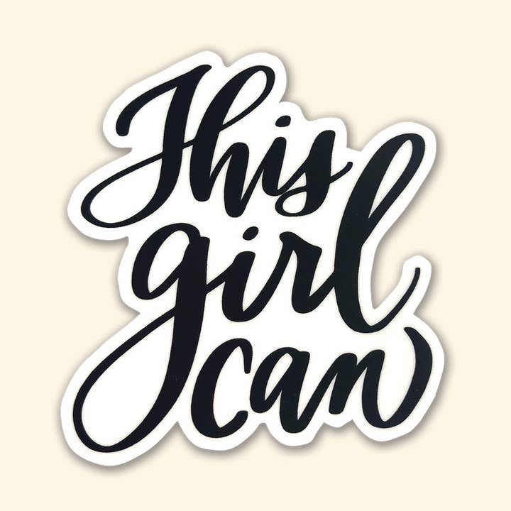 'Denne pige kan' Sticker for engroshandel hos Studio G