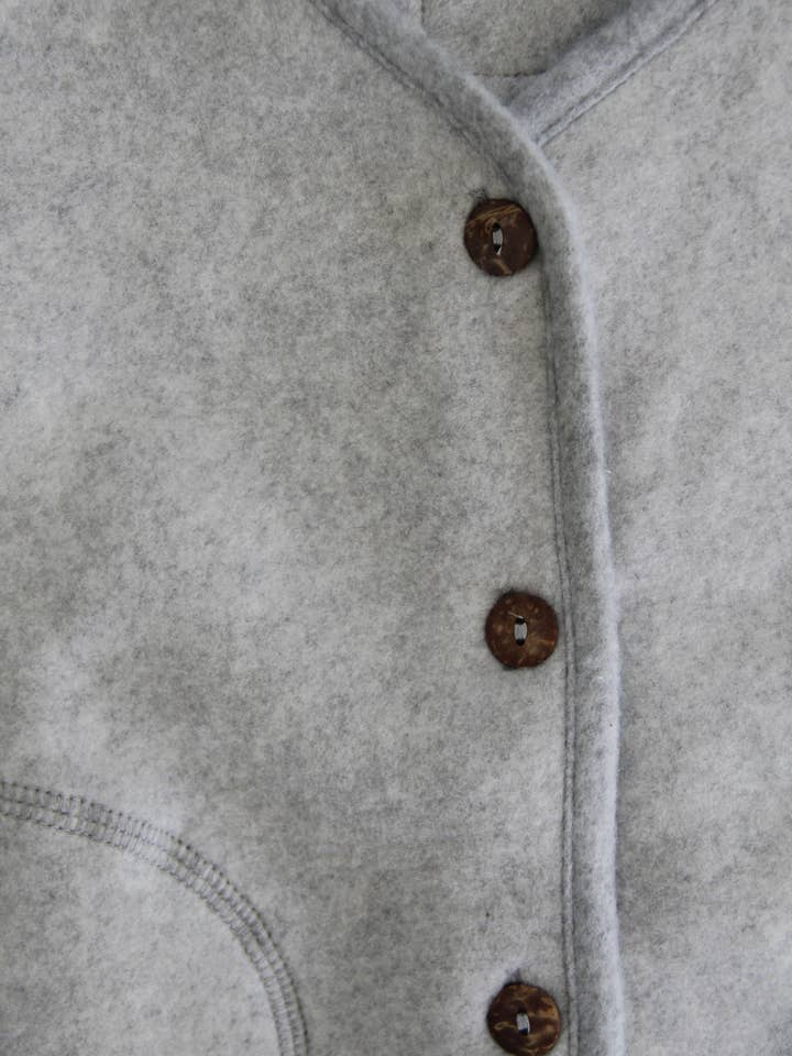 Chaleco polar de algodón orgánico para adultos y niños para venta al por mayor de Aden & Charlie