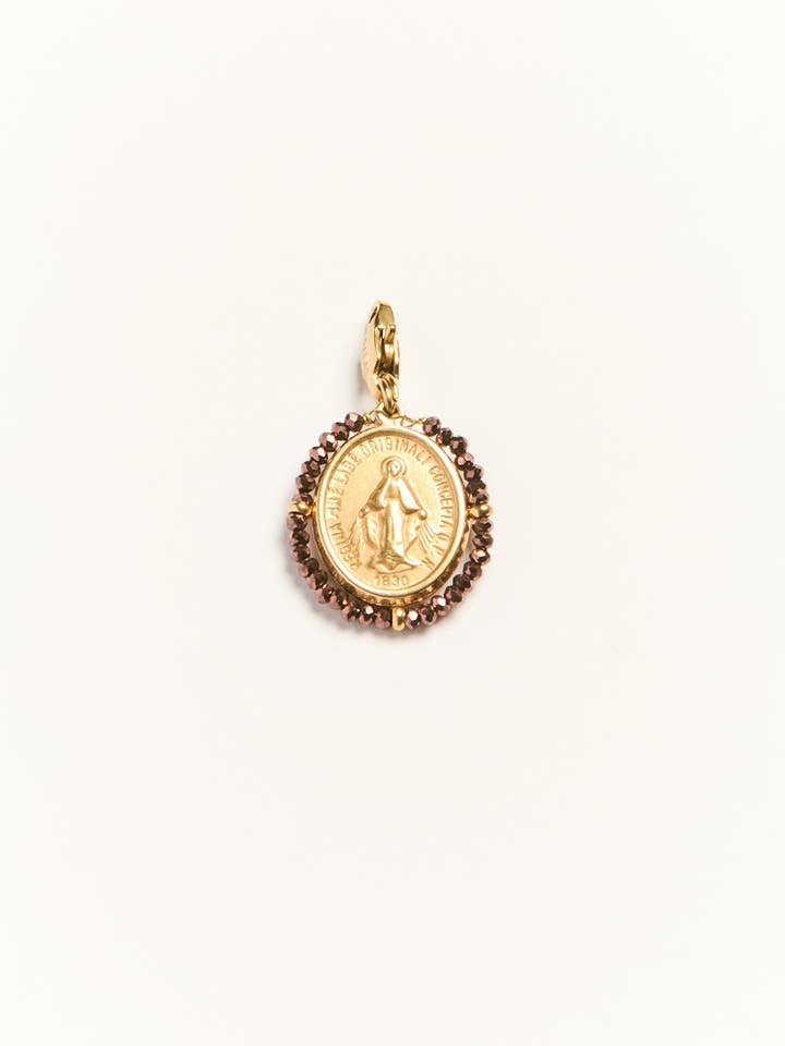 Santa Maria Shiny Bronze - Golden Medal Charm for wholesale by Palas