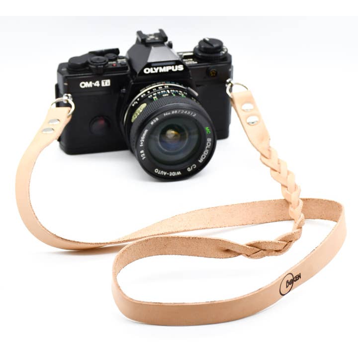Semi Braided Leather Strap 1,5Cm for wholesale by Bokeh Camera Straps