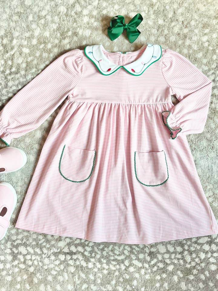 Shine Bright Collar Dress for wholesale by Lil Kids Clothing