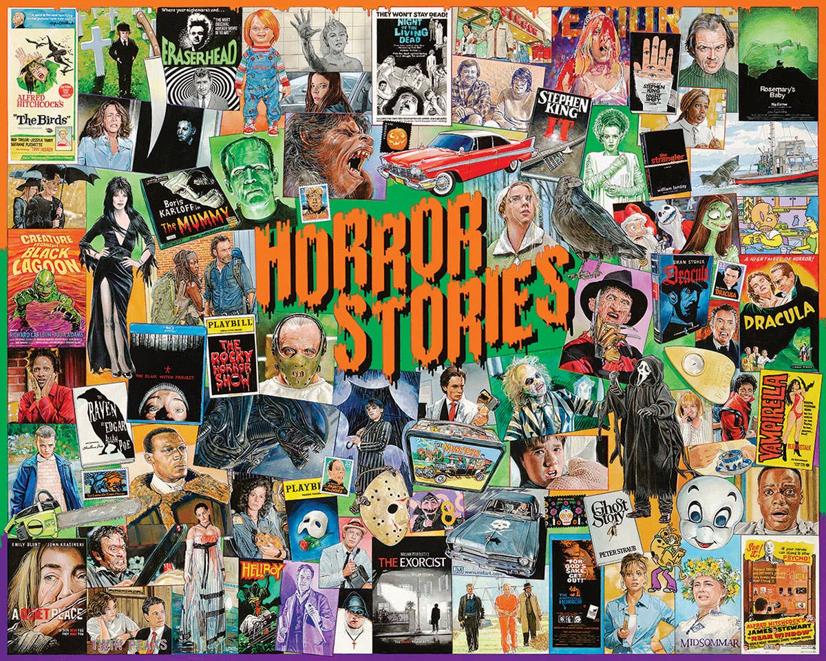 White Mountain Puzzles - Wholesale Puzzle - Adult - Horror Stories (1984pz) - 1000 Piece Jigsaw Puzzle