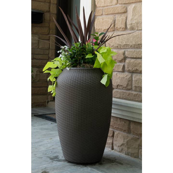 Algreen - Wholesale Planter Box - 28'' Wicker Planter