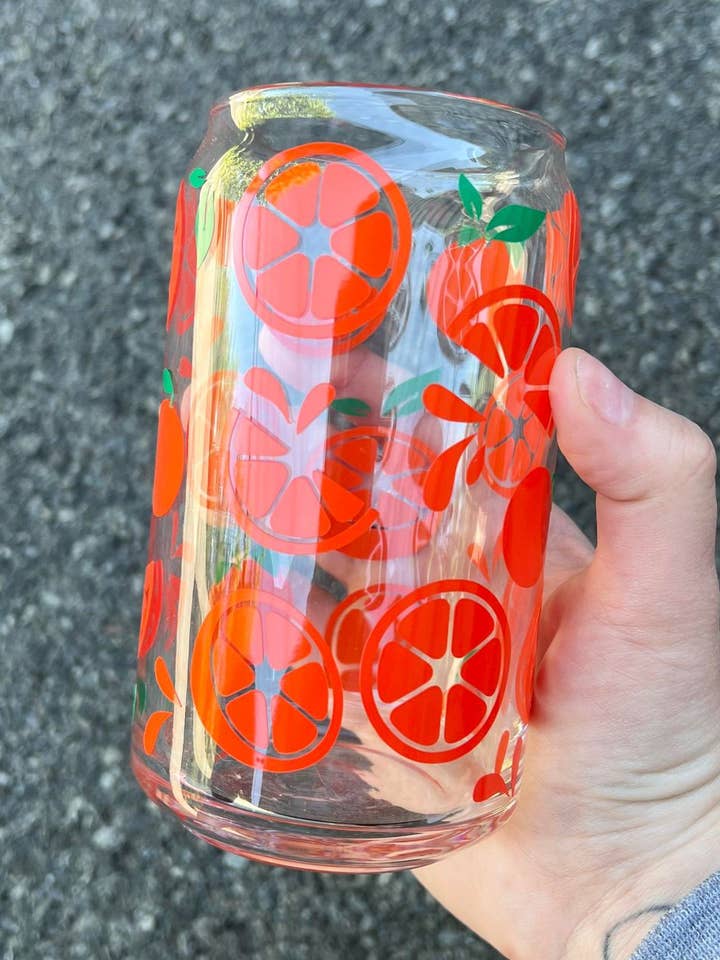 Sinaasappels Libbey blikje glas voor wholesale door The Crazy Craft Girl LLC