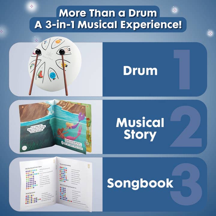 Sounds Of Silence Drums - Wholesale Musical Toy - Kids & Baby - Dylan's Dream Drum Steel Tongue Drum Songbook, Bedtime Story