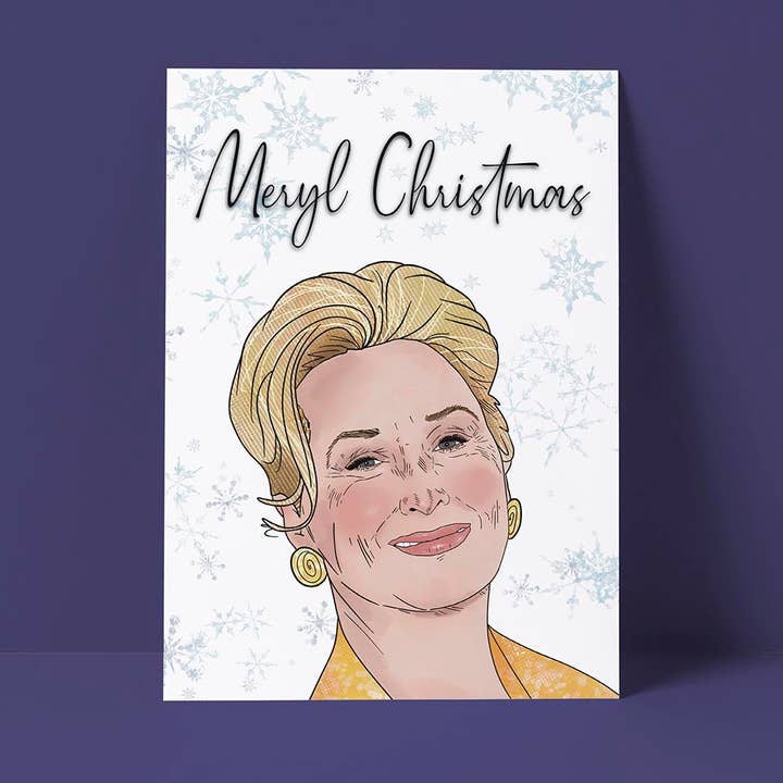 Meryl Christmas Card for wholesale by Pretty Good Cards