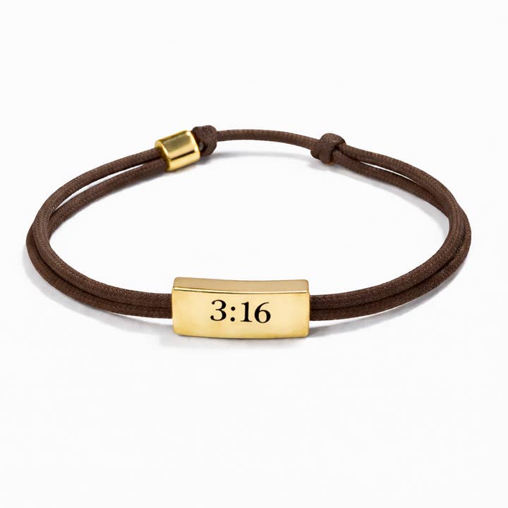 Bracelet Sentiment – Jean 3:16 | Tu es aimé pour la vente par Lenny & Eva