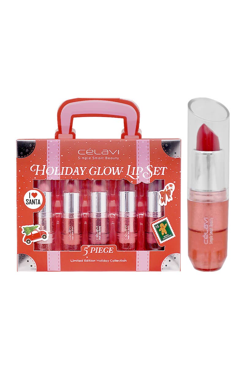 PINEAPPLE Beauty - Wholesale Lipstick Set - Celavi 46328H Holiday Glow Lipstick Set - 12 set1