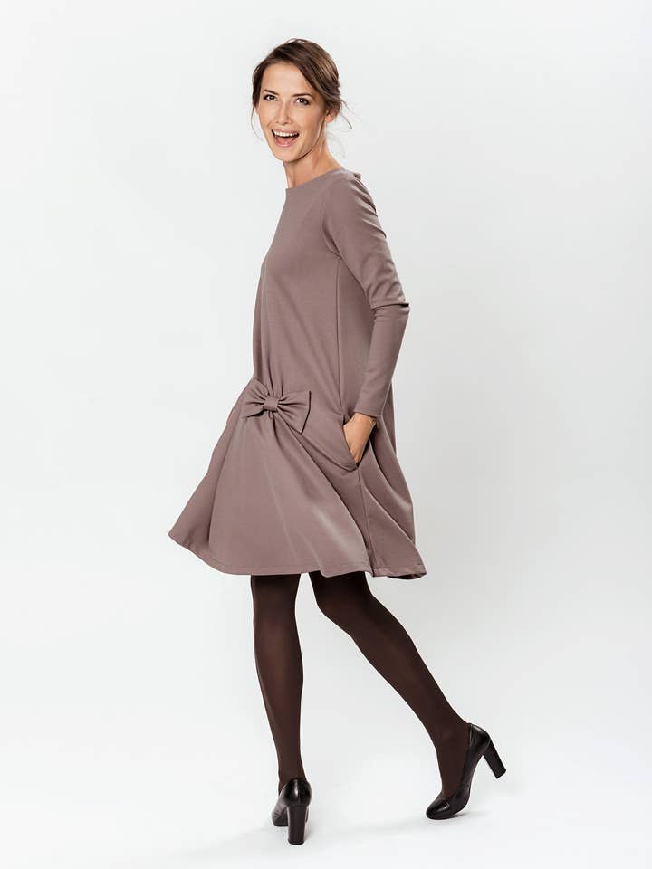 Vestido minimalista para mujer, ropa de otoño, vestido Lemuse para venta al por mayor de LeMuse