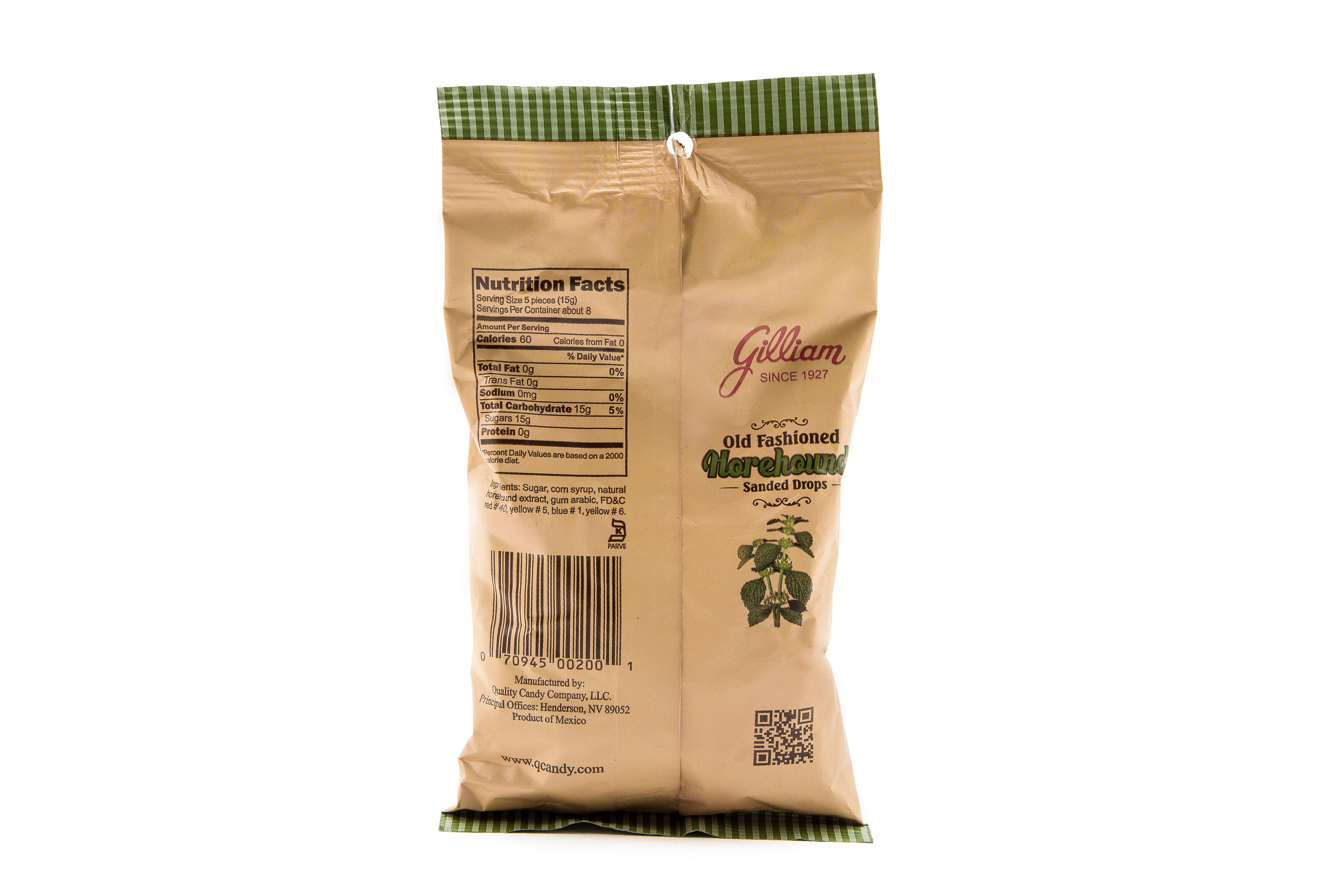 Quality Candy Company - Wholesale Zuigsnoepjes - Gilliam Horehound Drops 12st x 4,5oz1