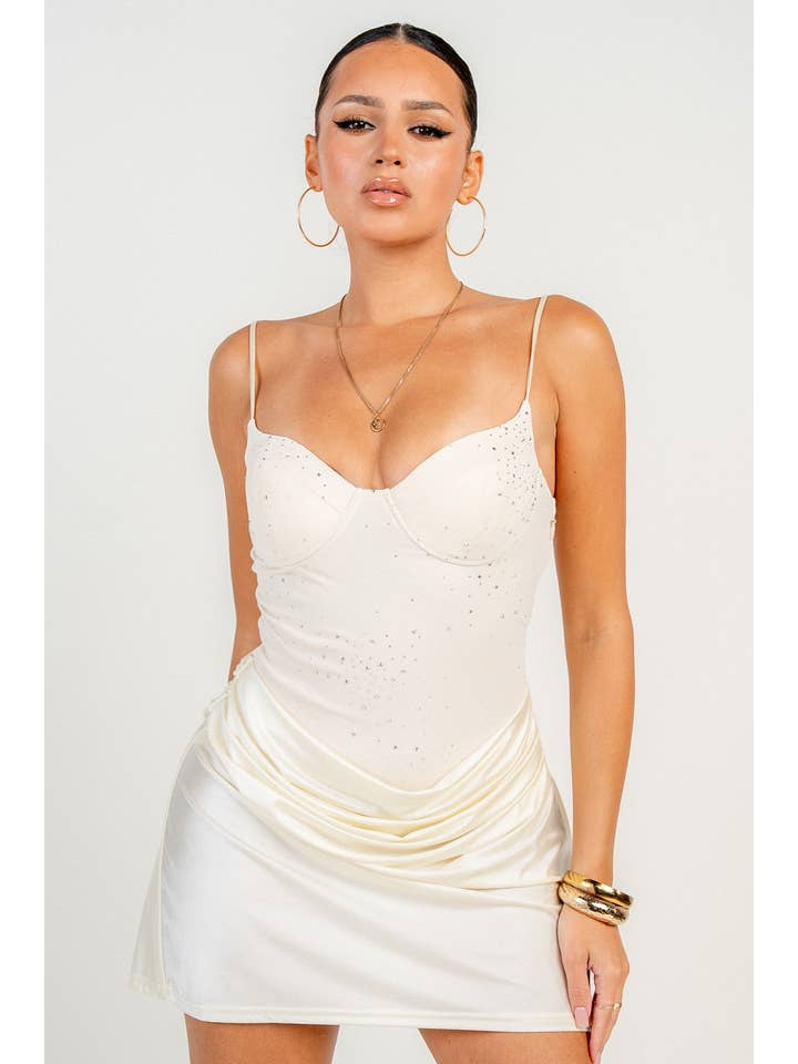 PRIVY - Wholesale Dress - Women's - HD30540B / Embellished Mini Dress9