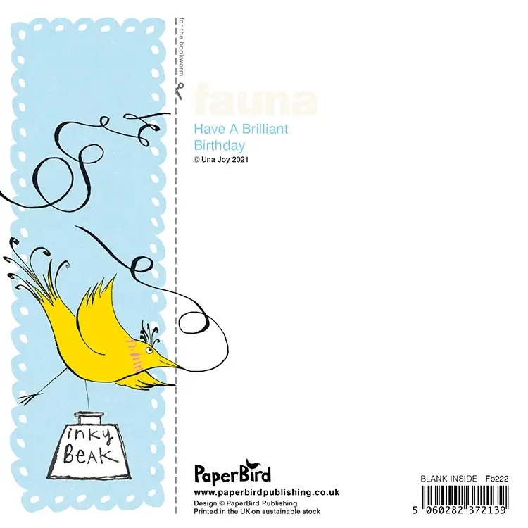 Paper Bird Publishing – wholesale Birthday card – Inkybeak Brilliant Birthday1