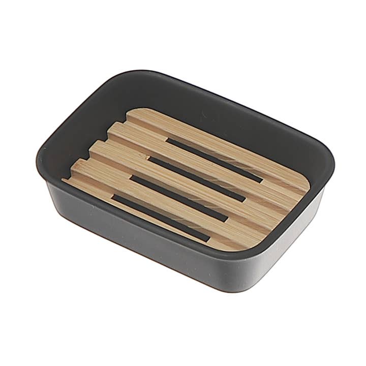 Polyresin sæbeskål med bambus for engroshandel hos IH Casa Decor