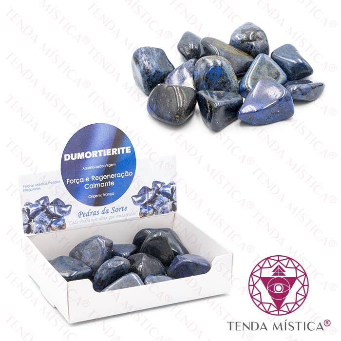 250Gr Dumortierite Polished Medium Box for wholesale by Tenda Mística