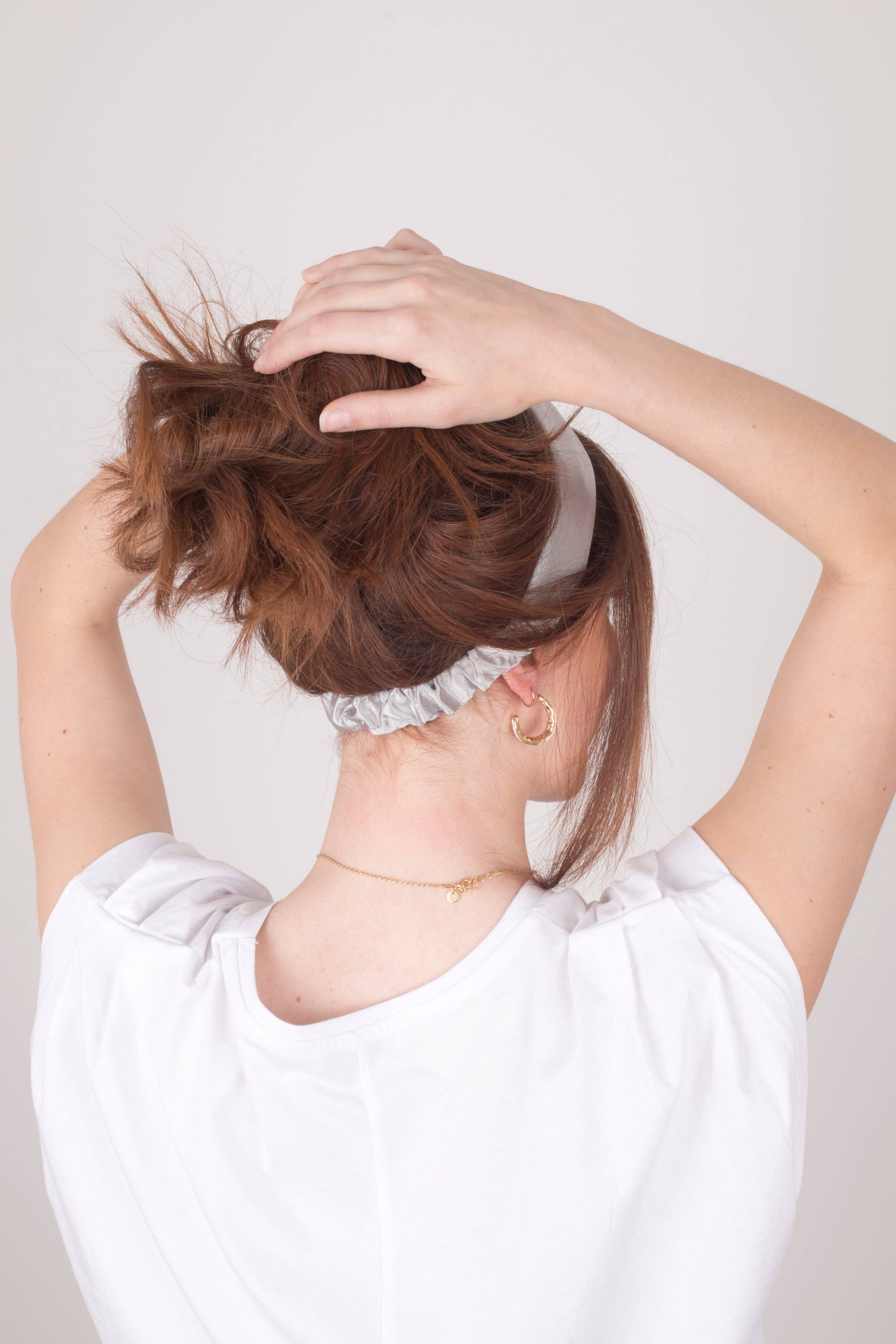 Black Sunrise – wholesale Fashion headband – women's – Satin Lux Cross Headband2