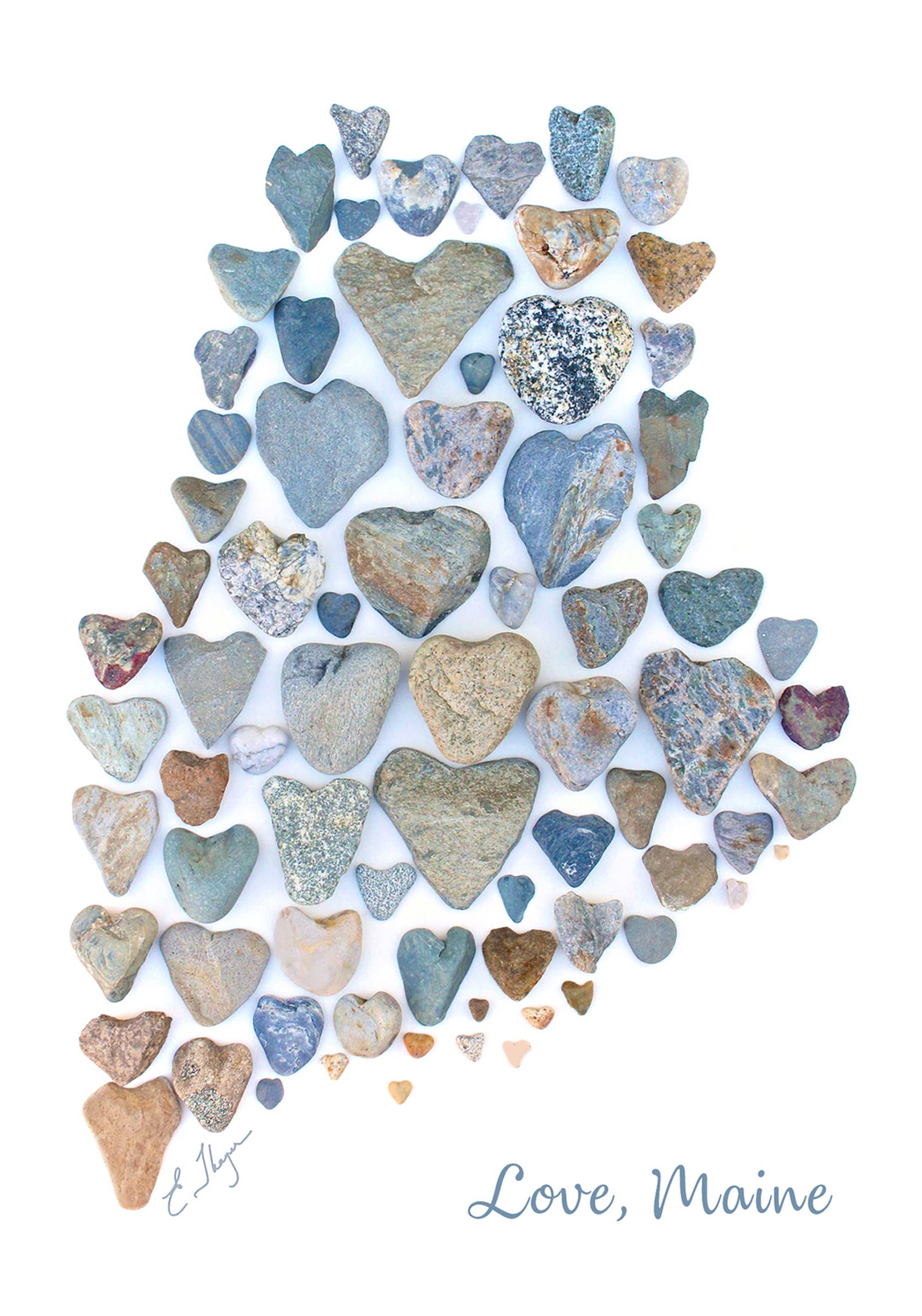 Love Rocks Me® – Großhandel Liebeskarte – Reiseziel | Maine Kartenkarte2