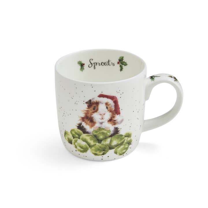Portmeirion, Spode, Pimpernel, Nacthmann, Wrendale Designs - Wholesale Coffee Mug - Wrendale Sprouts (Guinea Pig)
