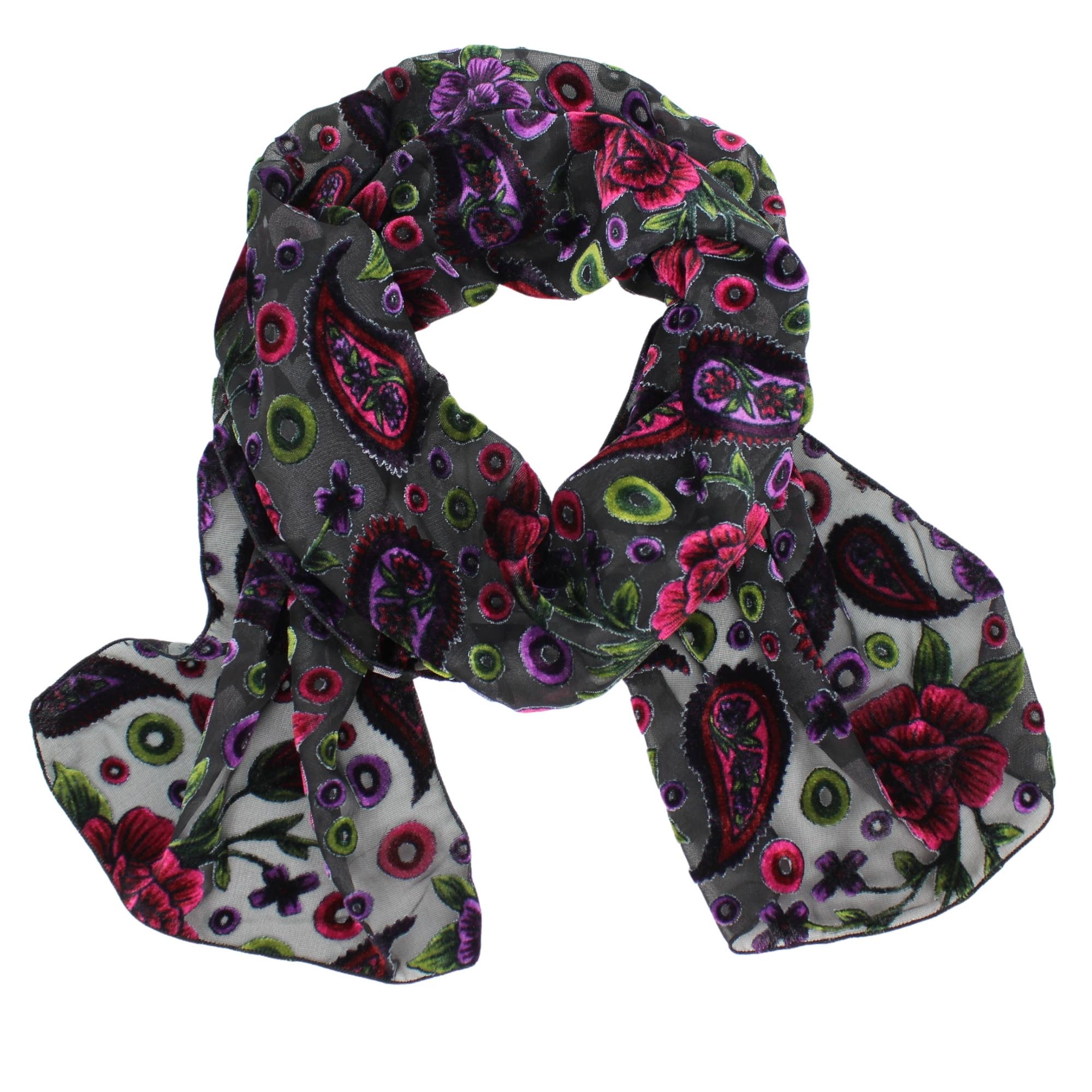 Dana Herbert - Wholesale Scarf - Women's - Burnout Velvet Scarf25