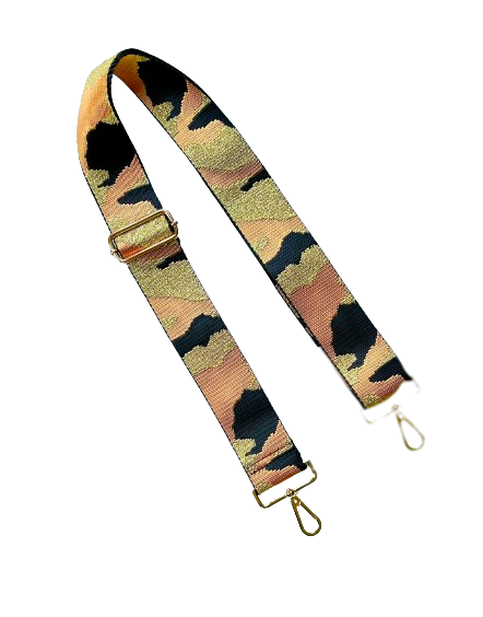 Thomas and Lee Company - Wholesale Bag Strap - Women's - Camo Print Adjustable Bag Strap - Gold Hardware - 10 colors available0