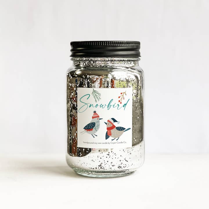 Coyer Candle Co. - Wholesale Jar/Filled Candle - 16 oz Glimmery Pint Jars - *NEW* Winter Scents!