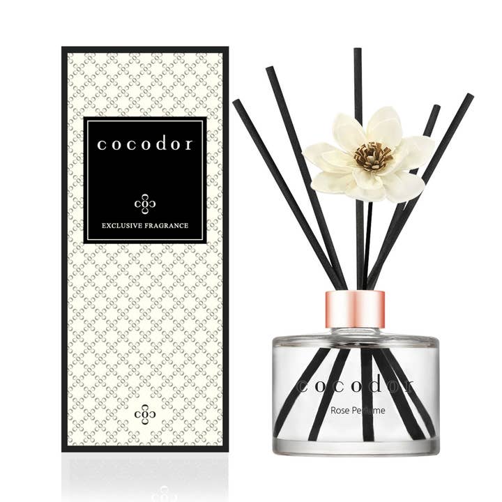 White Flower Diffuser 200 ml (6.7oz) Rose Perfume Fragrance for wholesale by Cocodor Italy srl