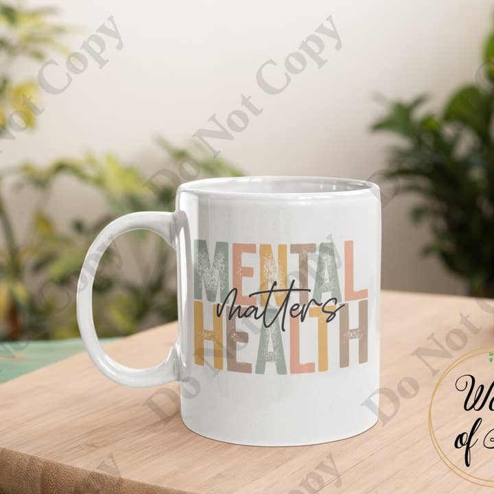Coffee Mug - Mental Health Matters for wholesale by Words of Ivy