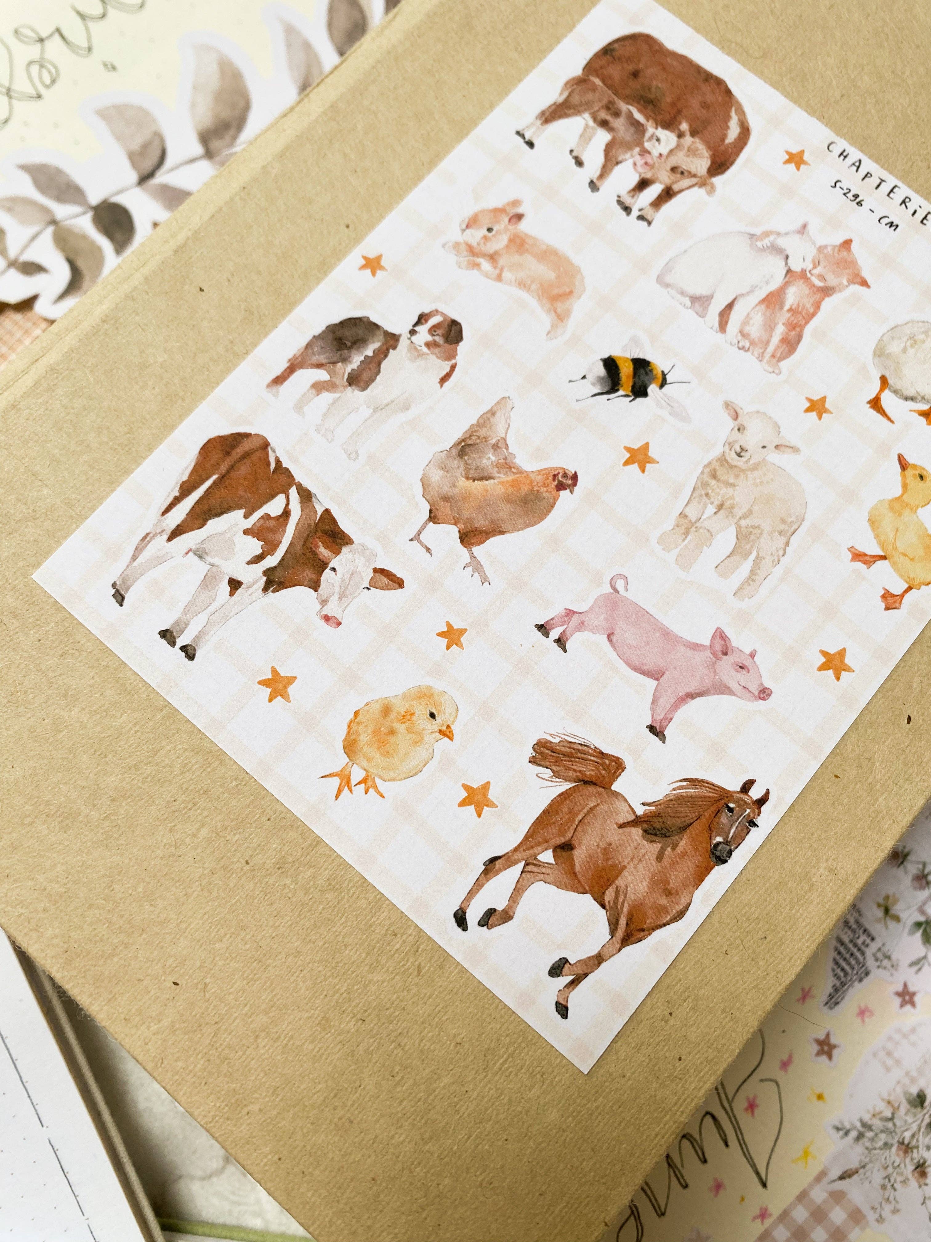 Chapteries - Wholesale Sticker - Stickers sheet - Animals4