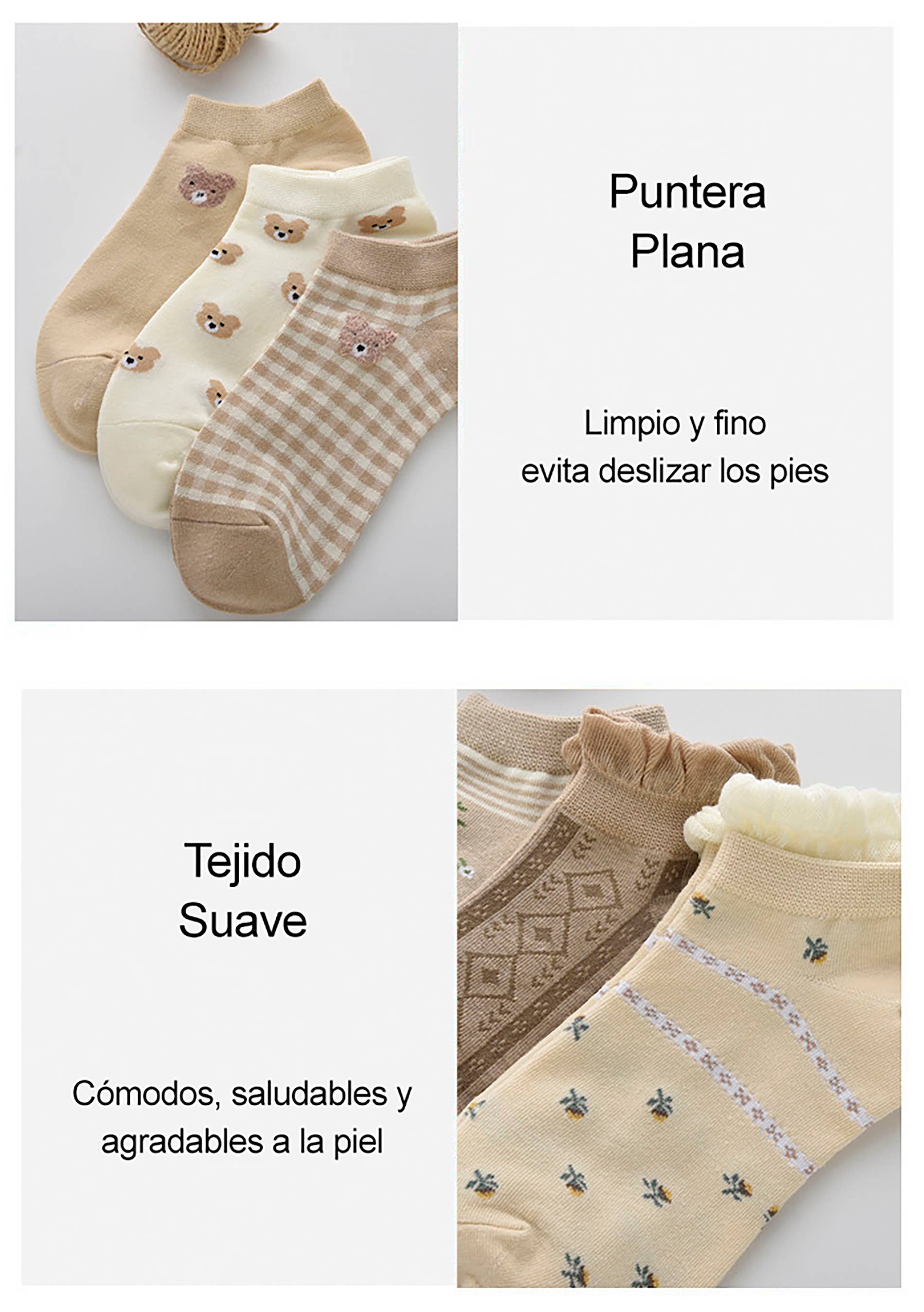 Ivedin - Wholesale Socks - Women's - Cotton Ankle Socks Color Pack1