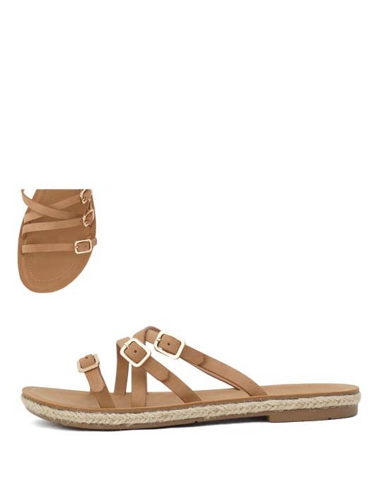 Espadrille Strappy Fiable, F-TRUSTY pour la vente par December Shoes
