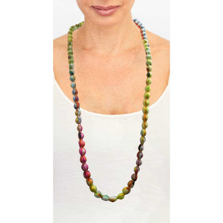 SALE Long Colorful Beaded Necklace for wholesale by Beachcombers