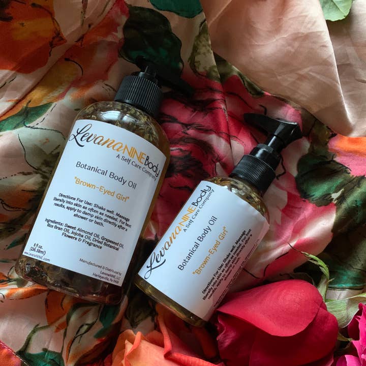 "Brown Eyed Girl" Botanical Body Oil for wholesale by LevanaNINE