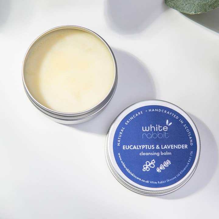 Eucalyptus & Lavender Cleansing Balm - travel/trial size 30ml for wholesale by White Rabbit Skincare