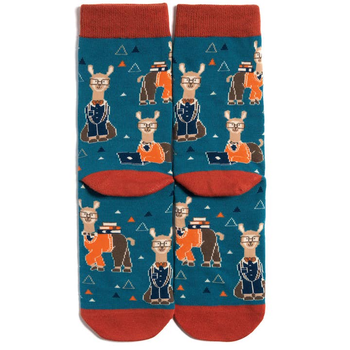 Lavley - Wholesale Socks - Unisex - Nerdy Llama Socks