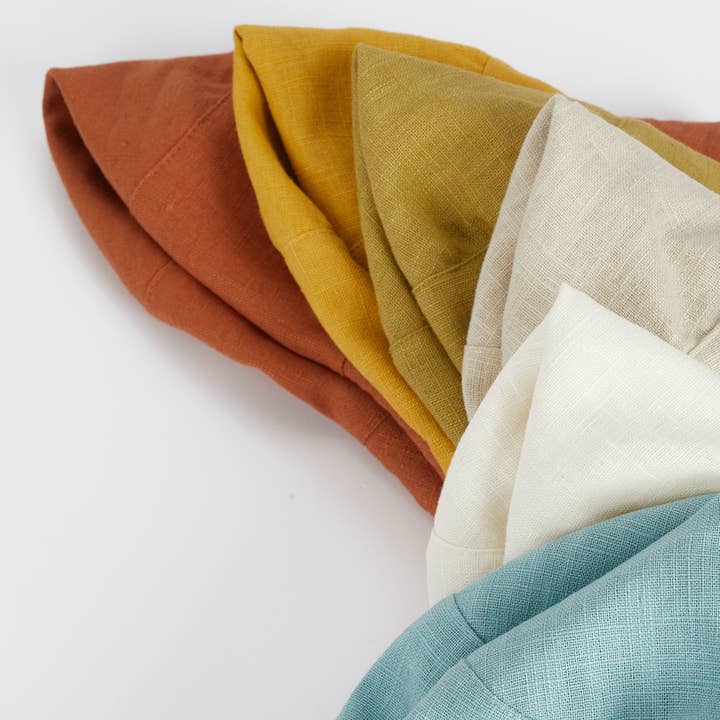 Maaris - Wholesale Bucket Hat - Women's - Alba Bucket Hat | Light Blue Linen5