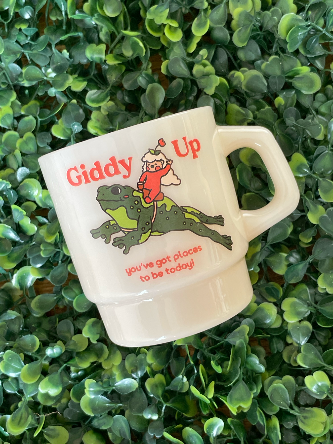 Cheerware - Wholesale Coffee mug - "Giddy Up" Vintage Diner Mug1