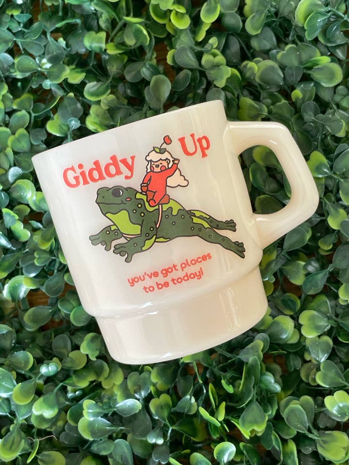 ”Giddy Up” Vintage Diner Mugg för wholesale av Cheerware