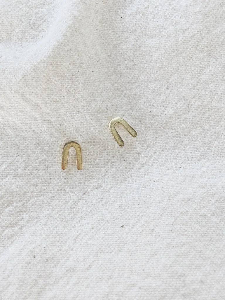 Whiskey + Wine - Wholesale Dangle Earrings - Maeve Brass Earrings0