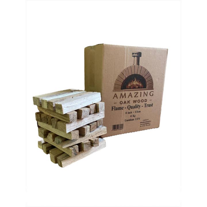 Amazing Oak Wood - Wholesale Fire Pit - Premium Kiln-Dried Oak Firewood for Grills and Ovens - 12 kg1