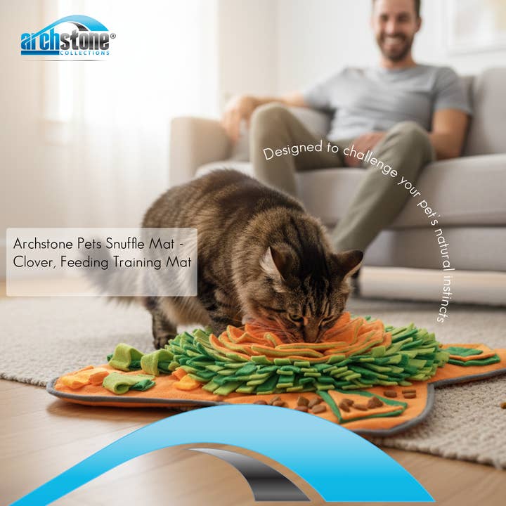 Archstone Collections - Wholesale Pet Food Mat - Dog - Archstone Pet Snuffle Mat - Clover, Feeding Training Mat3