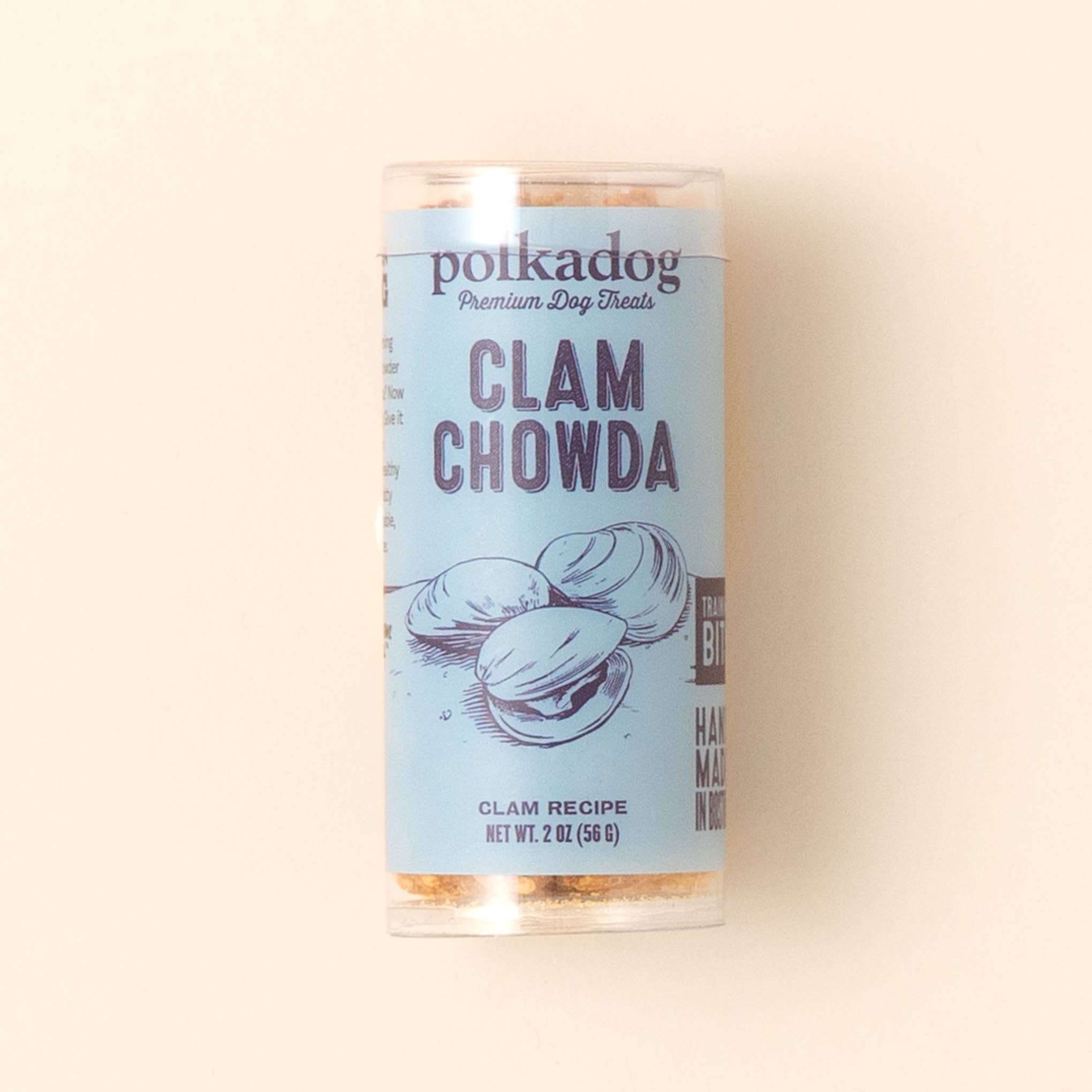 Polkadog - Wholesale Pet Treats - Dog - Mini Tube: Clam Chowda, Training Bits - 2oz - Dog Treats