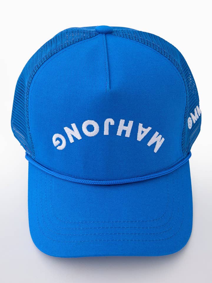 Blue Mahjong Flip Hat for wholesale by Oh My Mahjong