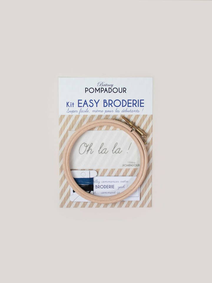 Kit Easy Embroidery - Oh La La for wholesale by Britney Pompadour - Broderie - Embroidery kit