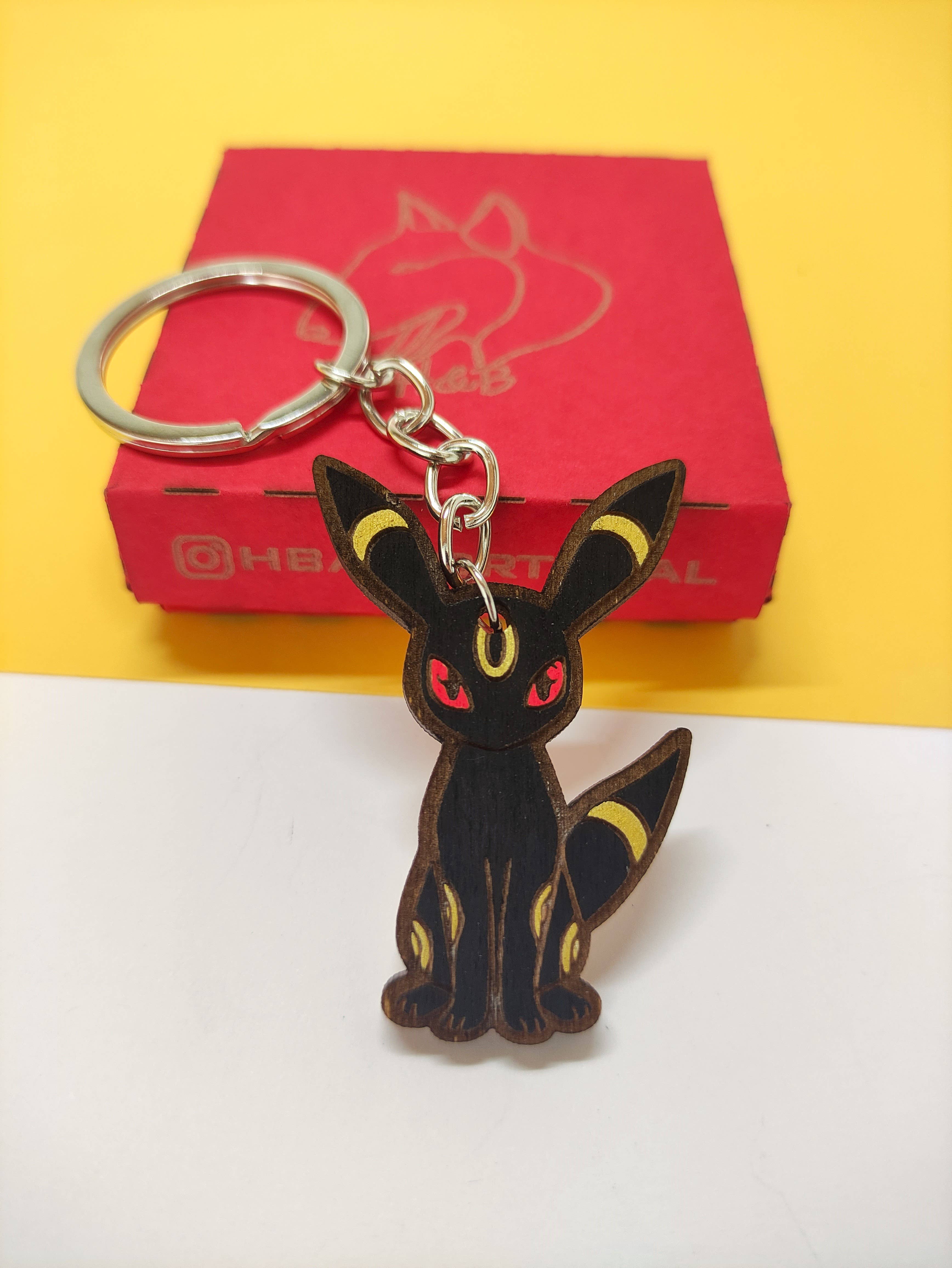 Herbs&Belles - Wholesale Keychain - Unisex - Wooden Eevee Evolutions Pokémon Keychain, Custom Geek Anime6