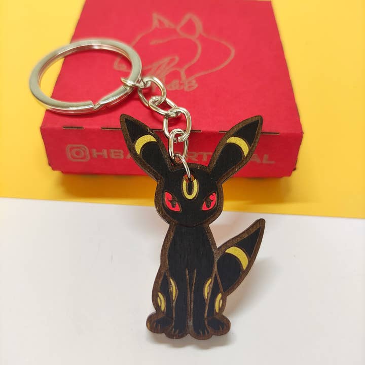 Herbs&Belles - Wholesale Keychain - Unisex - Wooden Eevee Evolutions Pokémon Keychain, Custom Geek Anime6