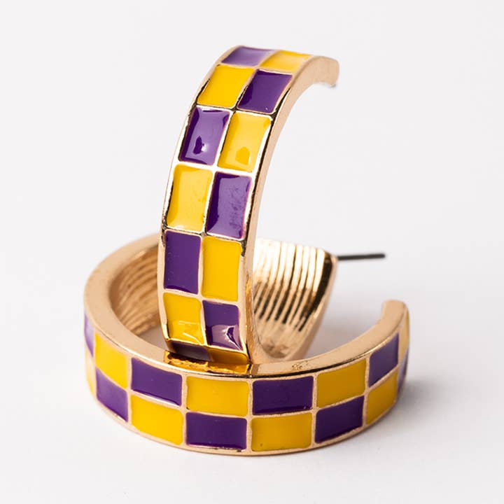 Øreringe Sunny Lilla & Guld S for engroshandel hos Michelle McDowell