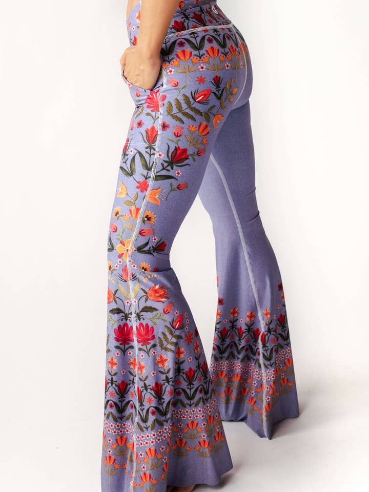 Bell Bottoms 2.0 in Lavender Love for wholesale by Yoga Democracy