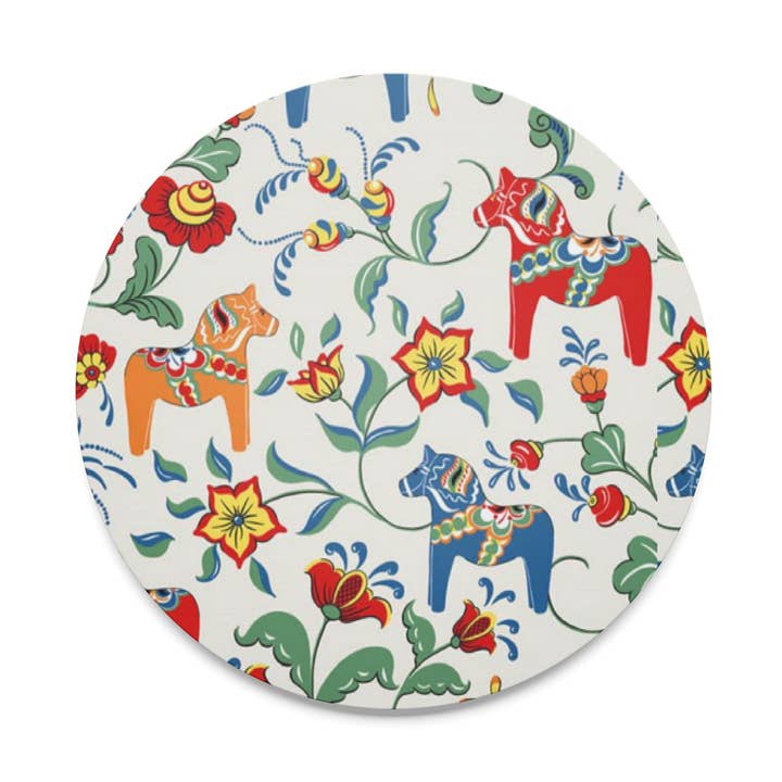 Leksand Beige Round Pot Trivet for wholesale by Arvidssons Textil