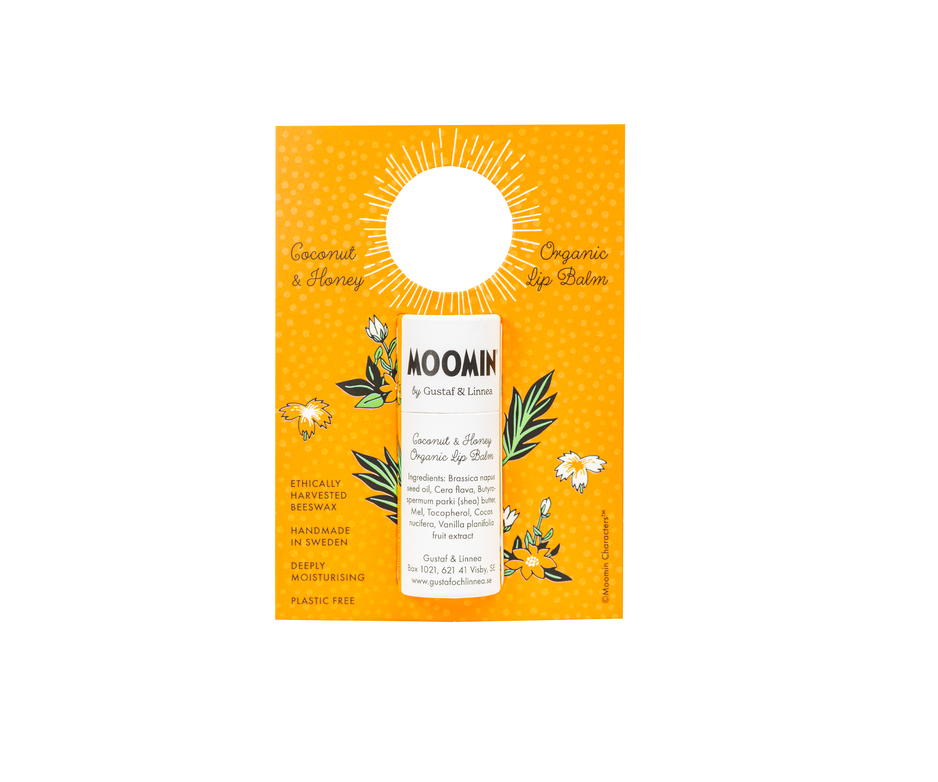 Gustaf och Linnea - Wholesale Lippenbalsem - Moomin van G&L - Lippenbalsem van bijenwas met kokos en honing5